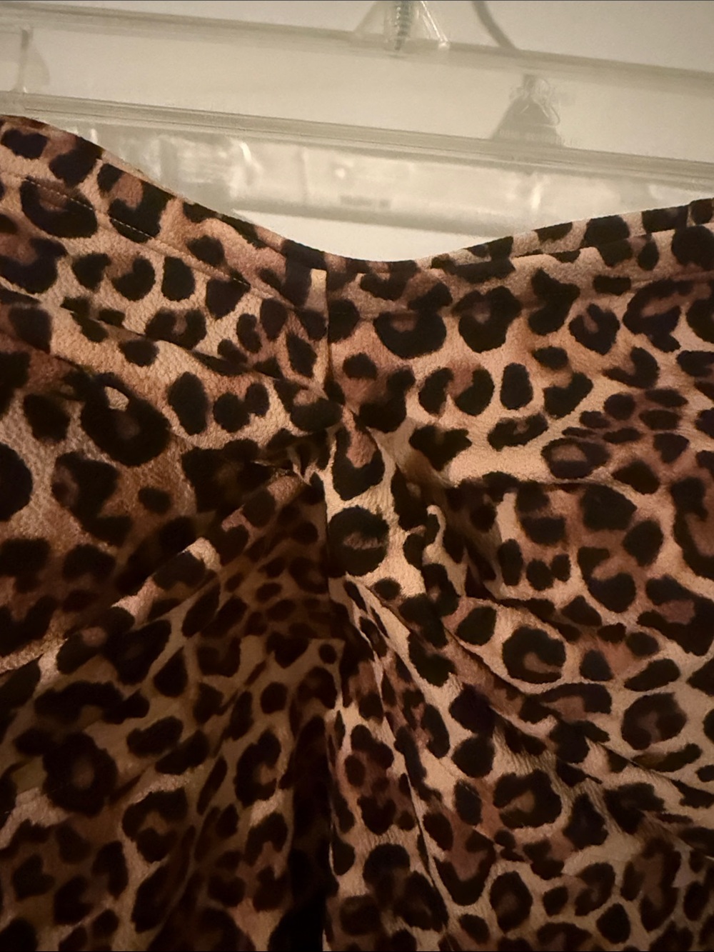NWT Shade & Shore Leopard-Print Strapless Swim Top in Brown and Black - Picture 3 of 5